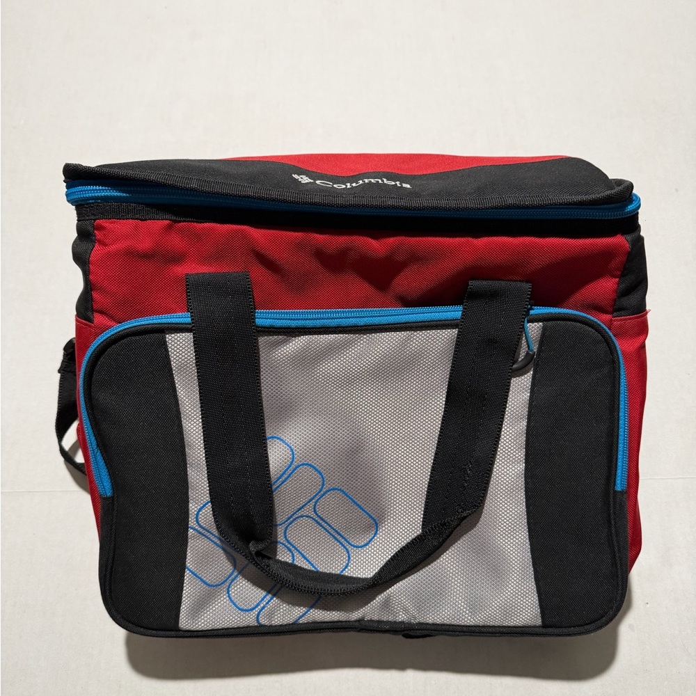 Columbia soft shell insulated cooler bag, 2 compartments,‎ red, 13x11x9 #A110